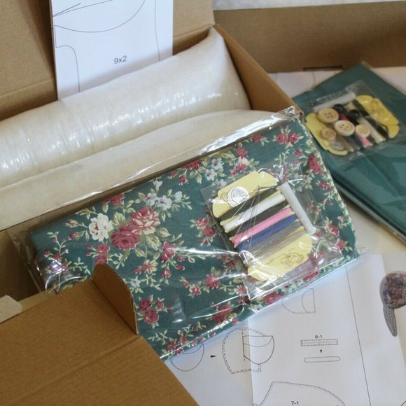 Sewing Craft Kits Stuffed Animals Calico Patchwork Teddy Bears Elephant - Picture 4 of 10